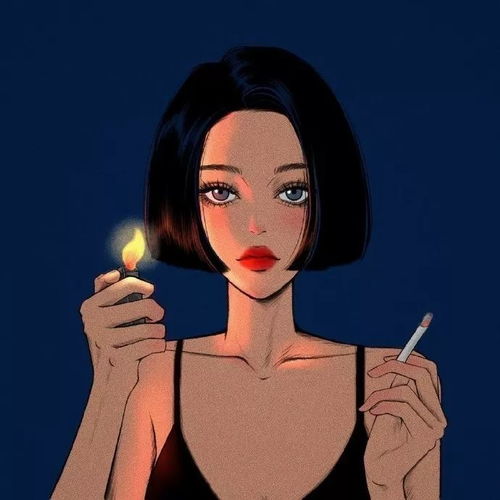 一组酷酷的女生头像