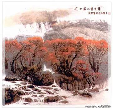 秀丽的山水画图片