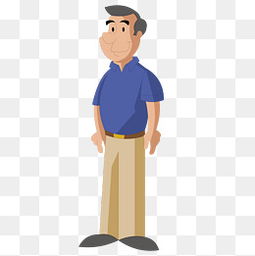 免费下载卡通中年男子图片大全千库网png