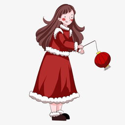 女生节手绘水彩卡通红衣金发女孩图片素材其他格式下载动漫人物大全