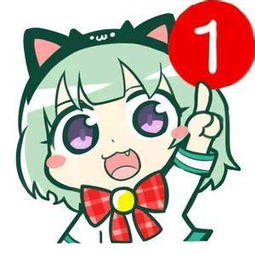 卡通女生带1强迫症微信头像