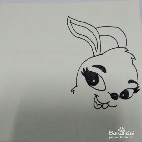 如何画虹猫蓝兔动画片里的卡通角色儿童简笔画