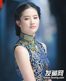 神仙姐姐超美发型图片中分刘海加低马尾7