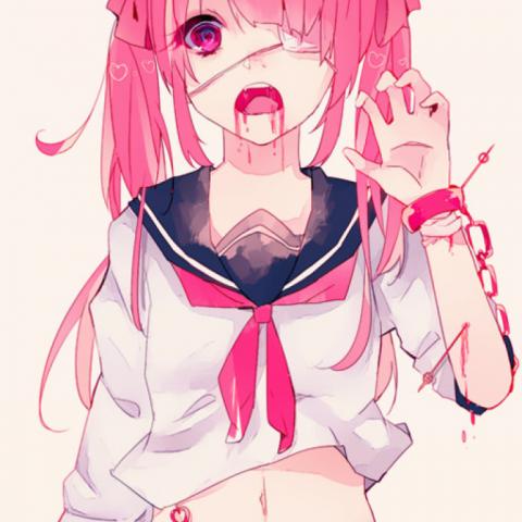 高冷流泪卡通女头像十二星座