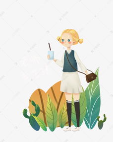 教师节少女系老师卡通人物插画素材图片免费下载千库网