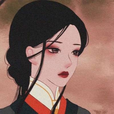 动漫女生头像高冷侧脸冷酷忧伤二次元女生头像
