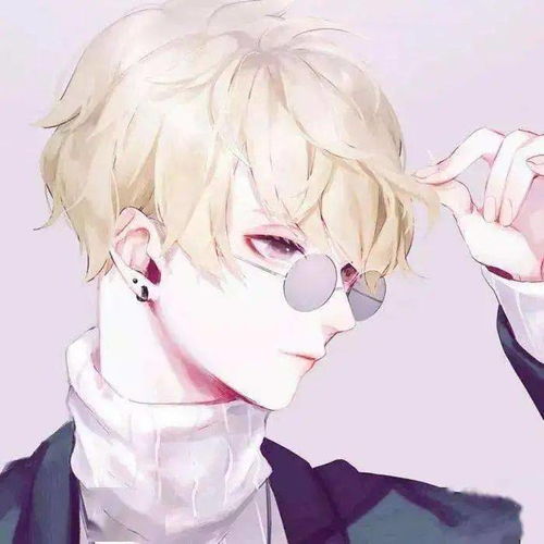 动漫男含眼镜男