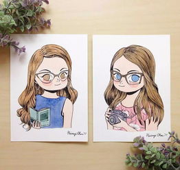 超适合初学者甜美的插画,捕获你的芳心