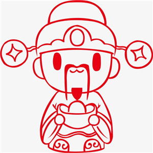 卡通财神头像图片巫师