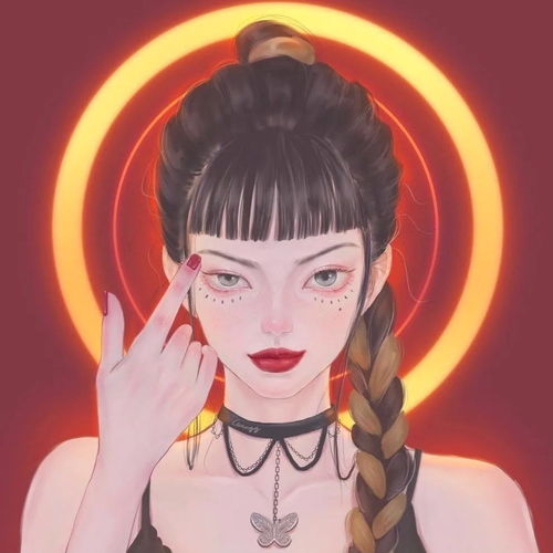 手绘头像仙气高清女头