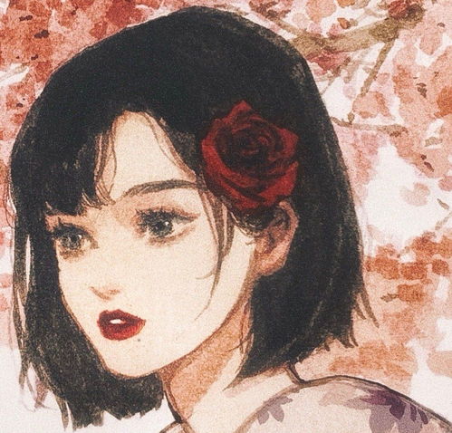 有没有好看的短发动漫女头像