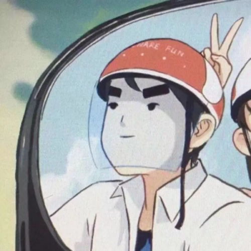 颜希情头动漫沙雕背影