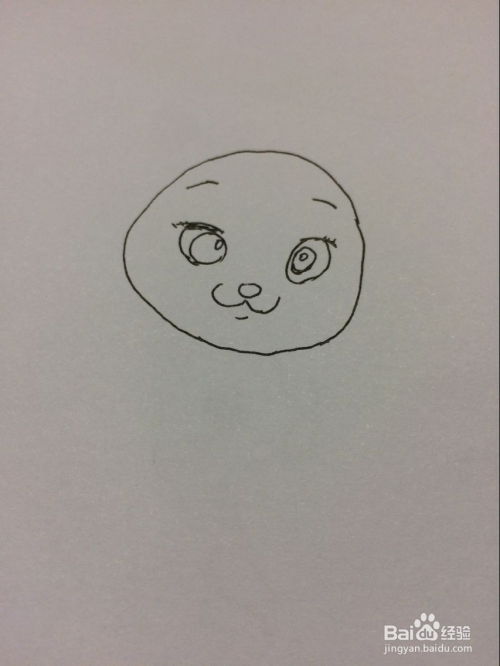 卡通猫的画法
