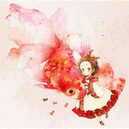 壁纸女孩手绘插画动漫