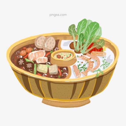 卡通美食鸳鸯锅免抠元素图片大小1024x1024px图片尺寸2.07mb来自png搜索网pngss.com免费免扣png素材下载png元素插画火锅火锅食材蔬菜透明元素油画鸳鸯锅装饰图案