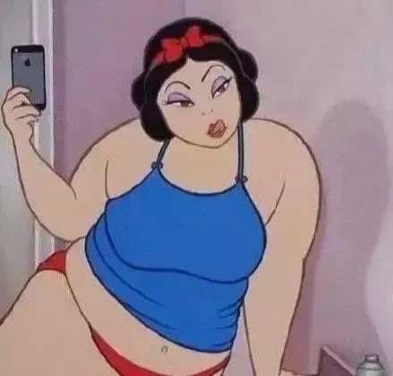 卡通小胖可爱头像女变成胖子