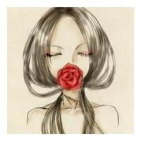 自拍卡通头像女生玫瑰花田