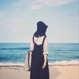 文艺范小清新女生背影头像