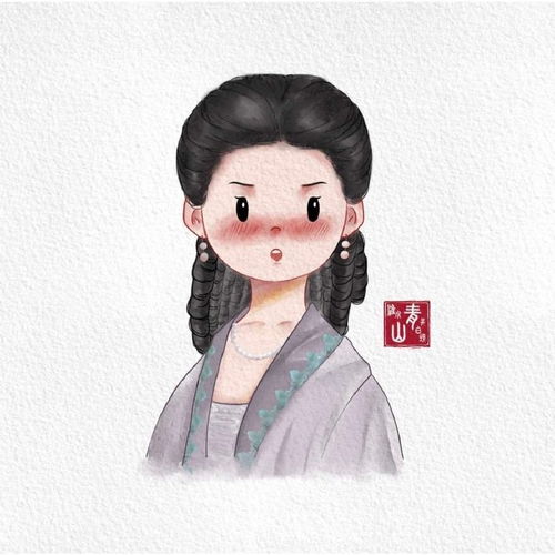 刘亦菲卡通头像女警