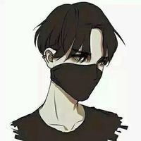 男生动漫头像带口罩