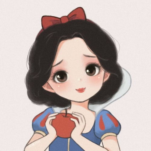 大触手绘q版迪士尼公主,乐佩一看就很调皮,贝儿仙女气十足